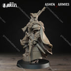 Ashen Armies Sanctified Legion Lieutenant – 32mm Ready-to-Ship 3D Printed Resin Miniature