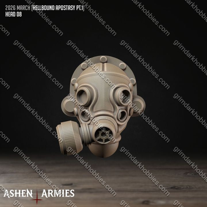 Ashen Armies Hellbound Apostasy Modular Heads – 32mm Ready-to-Ship 3D Printed Resin Miniatures