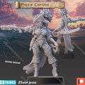 Across the Realms Pirate Captain – 32mm Ready-to-Ship 3D Printed Resin Model Kit