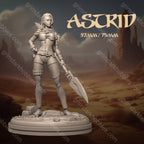Dungeons & Maidens Astrid 32/75mm 3D Resin Miniature