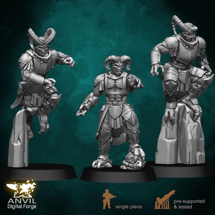 Anvil Hell-Kin Legions 28/32mm 3D Resin Miniatures Single-Piece