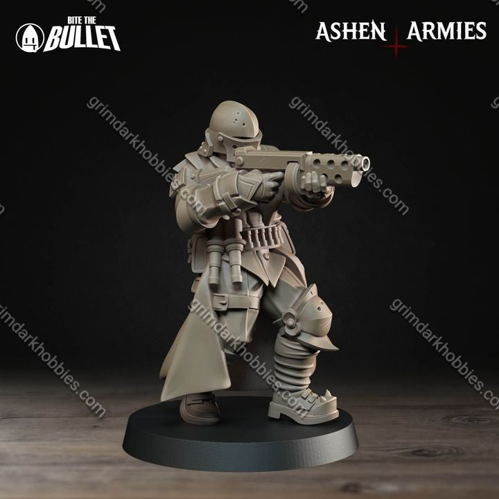 Ashen Armies Sanctified Legion Yeomen (4 Models)
 – 32mm Ready-to-Ship 3D Printed Resin Miniature