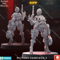 Across the Realms Mutant Saboteur 3 – 32mm 3D Printed Resin Miniature Kit / Model Kit