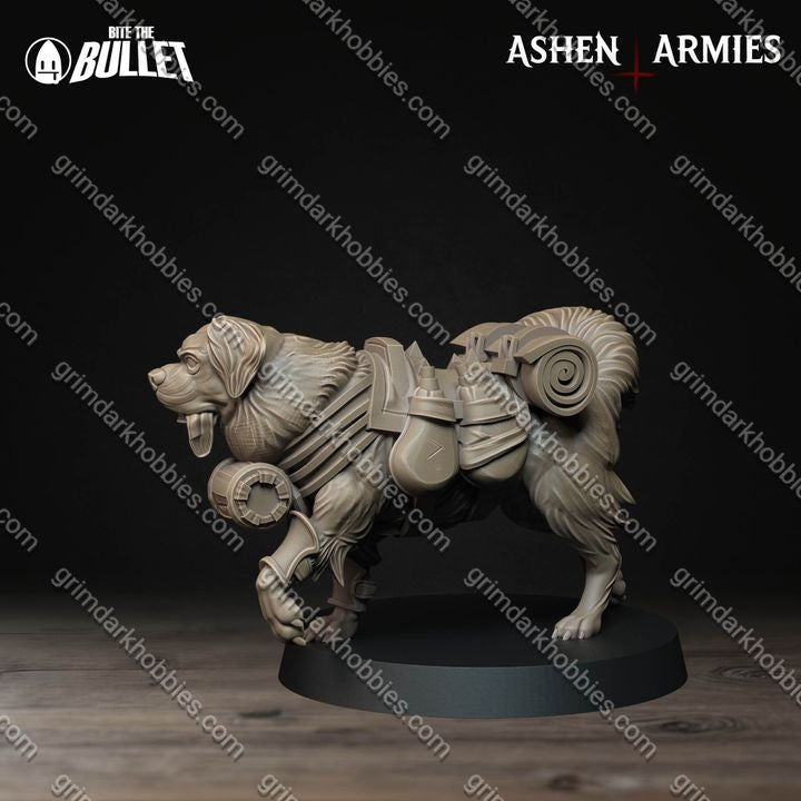 Ashen Armies Sanctified Legion Combat Dogs (4 Models)
 – 32mm Ready-to-Ship 3D Printed Resin Miniatures