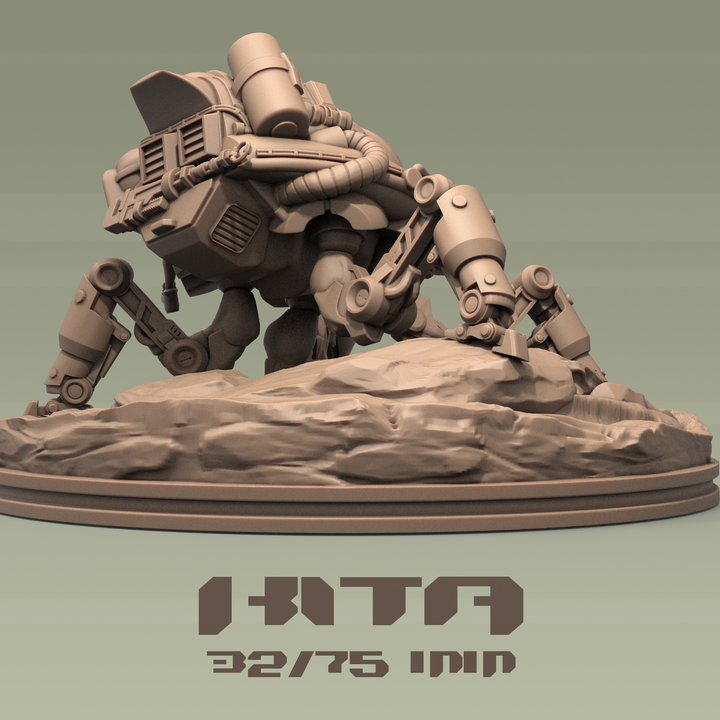 Dungeons & Maidens Kita and Robot 32/75mm 3D Resin Miniature