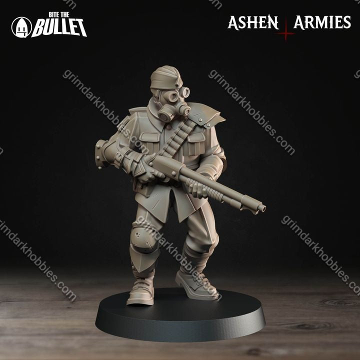 Ashen Armies Sanctified Legion Yeomen (4 Models)
 – 32mm Ready-to-Ship 3D Printed Resin Miniature