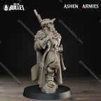 Ashen Armies Sanctified Legion Lieutenant – 32mm Ready-to-Ship 3D Printed Resin Miniature