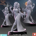Across the Realms Vampire Lady – 32mm Ready-to-Ship 3D Printed Resin Model Kit