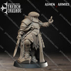 Ashen Armies Holy Shogunate Observer
– 32mm Ready-to-Ship 3D Printed Resin Miniature