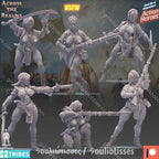 Across the Realms Souliotisses – 32mm 3D Printed Resin Miniature Kit / Model Kit