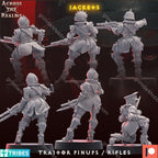 Across the Realms Traitor Pin-Ups w/ Rifles – 32mm 3D Printed Resin Miniature Kit / Model Kit