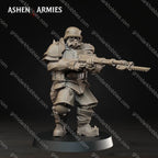 Ashen Armies Hellbound Apostasy Heretic Troopers – 32mm Ready-to-Ship 3D Printed Resin Miniatures