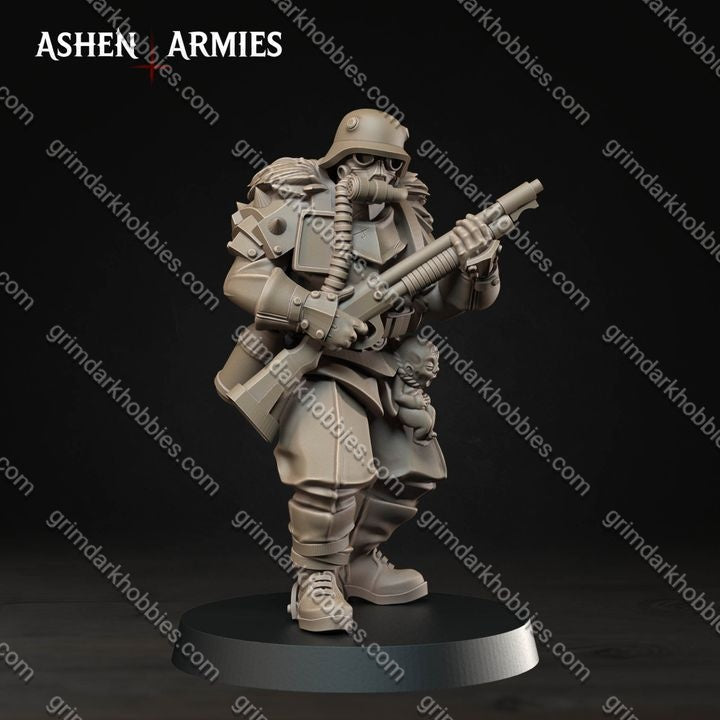 Ashen Armies Hellbound Apostasy Heretic Troopers – 32mm Ready-to-Ship 3D Printed Resin Miniatures