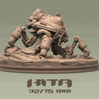 Dungeons & Maidens Kita and Robot 32/75mm 3D Resin Miniature