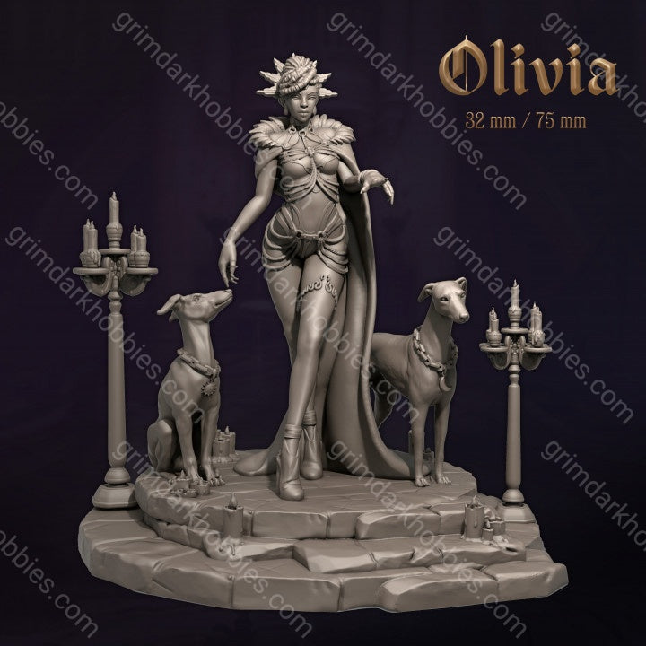 Dungeons & Maidens Olivia 32/75mm 3D Resin Miniature