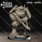 Ashen Armies Holy Shogunate Mechanized Infantry
– 32mm Ready-to-Ship 3D Printed Resin Miniature