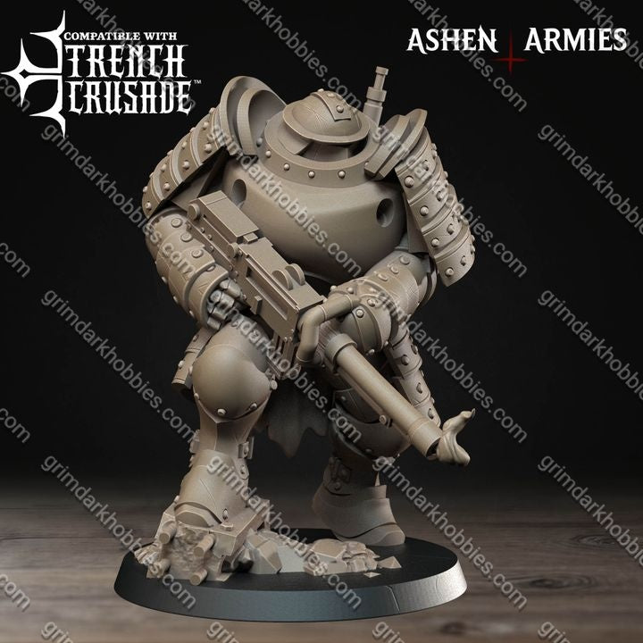 Ashen Armies Holy Shogunate Mechanized Infantry
– 32mm Ready-to-Ship 3D Printed Resin Miniature