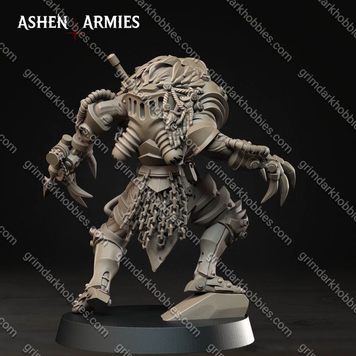 Ashen Armies Hellbound Apostasy Death Commando – 32mm Ready-to-Ship 3D Printed Resin Miniature