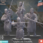 Across the Realms Klefts and Armatoloi – 32mm Ready-to-Ship 3D Printed Resin Model Kit