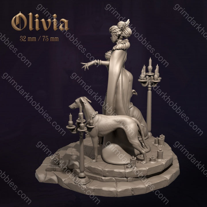 Dungeons & Maidens Olivia 32/75mm 3D Resin Miniature