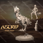 Dungeons & Maidens Astrid on Mount 32/75mm 3D Resin Miniature