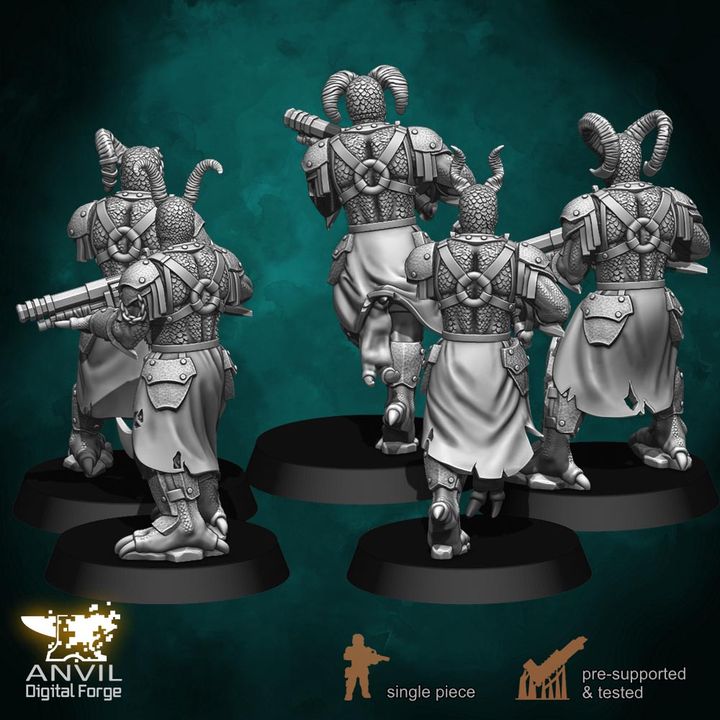 Anvil Hell-Kin Legions 28/32mm 3D Resin Miniatures Single-Piece