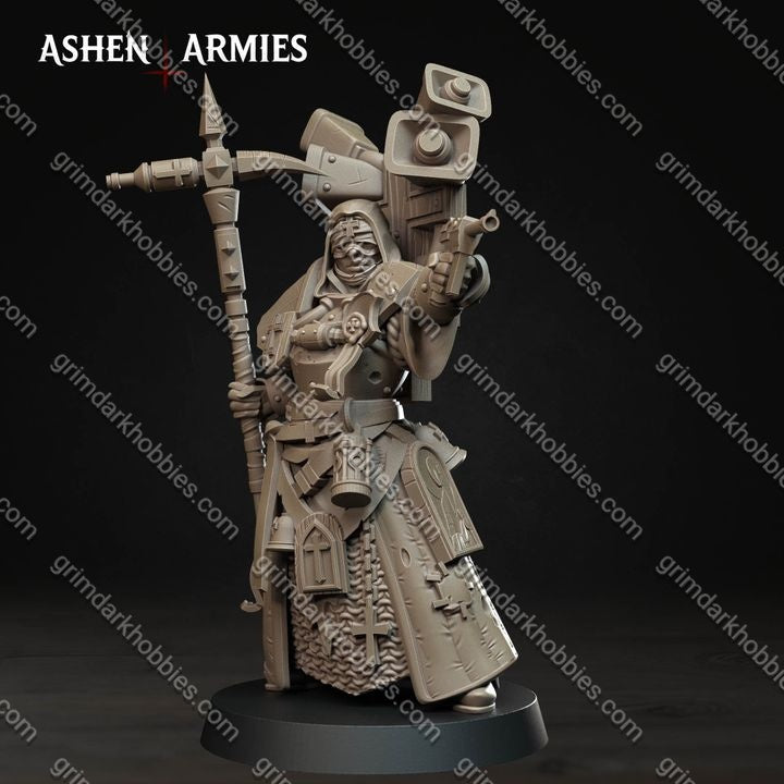 Ashen Armies Bleeding Procession War Prophet  – 32mm Ready-to-Ship 3D Printed Resin Miniature