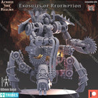 Across the Realms Exosuits of Redemption – 32mm 3D Printed Resin Miniature Kit / Model Kit