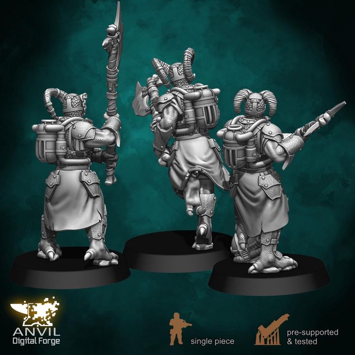 Anvil Hell-Kin Legions 28/32mm 3D Resin Miniatures Single-Piece