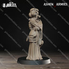 Ashen Armies Holy Shogunate Combat Medic
– 32mm Ready-to-Ship 3D Printed Resin Miniature