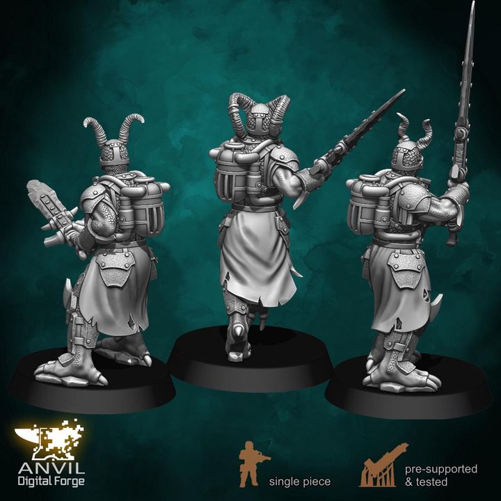 Anvil Hell-Kin Legions 28/32mm 3D Resin Miniatures Single-Piece