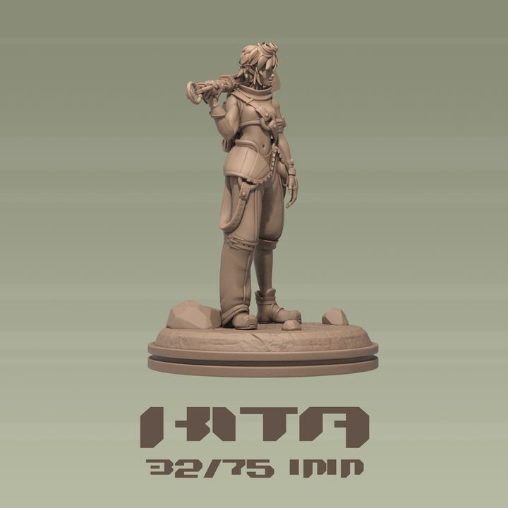 Dungeons & Maidens Kita 32/75mm 3D Resin Miniature