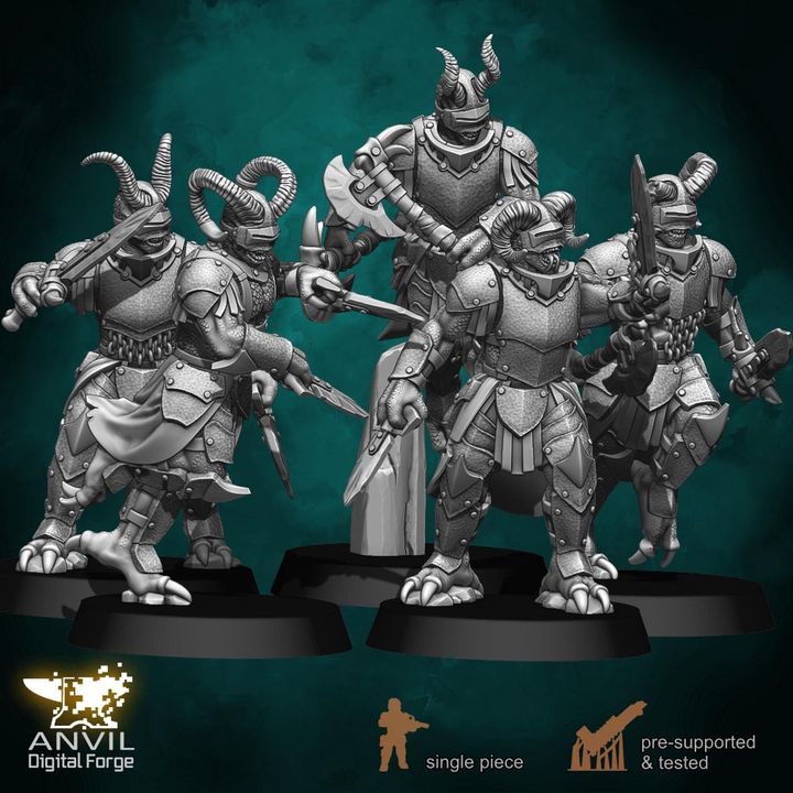 Anvil Hell-Kin Legions 28/32mm 3D Resin Miniatures Single-Piece