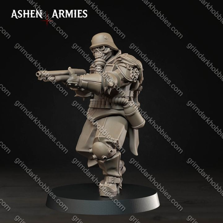 Ashen Armies Hellbound Apostasy Heretic Troopers – 32mm Ready-to-Ship 3D Printed Resin Miniatures