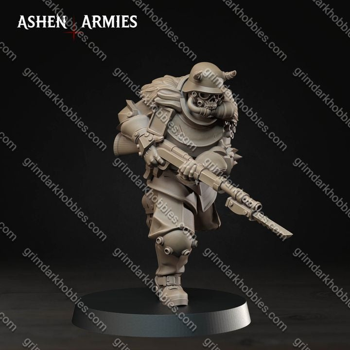 Ashen Armies Hellbound Apostasy Heretic Troopers – 32mm Ready-to-Ship 3D Printed Resin Miniatures