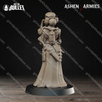 Ashen Armies Holy Shogunate Combat Medic
– 32mm Ready-to-Ship 3D Printed Resin Miniature