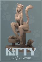 Dungeons & Maidens Kitten 32/75mm 3D Resin Miniature