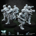 Anvil HiTech Sneaking Suits 28/32mm 3D Resin Miniatures Modular