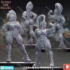 Across the Realms She Orc Pinups – 32mm Ready-to-Ship 3D Printed Resin Model Kit