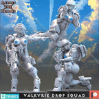 Across the Realms Valkyrie Drop Squad – 32mm Ready-to-Ship 3D Printed Resin Model Kit