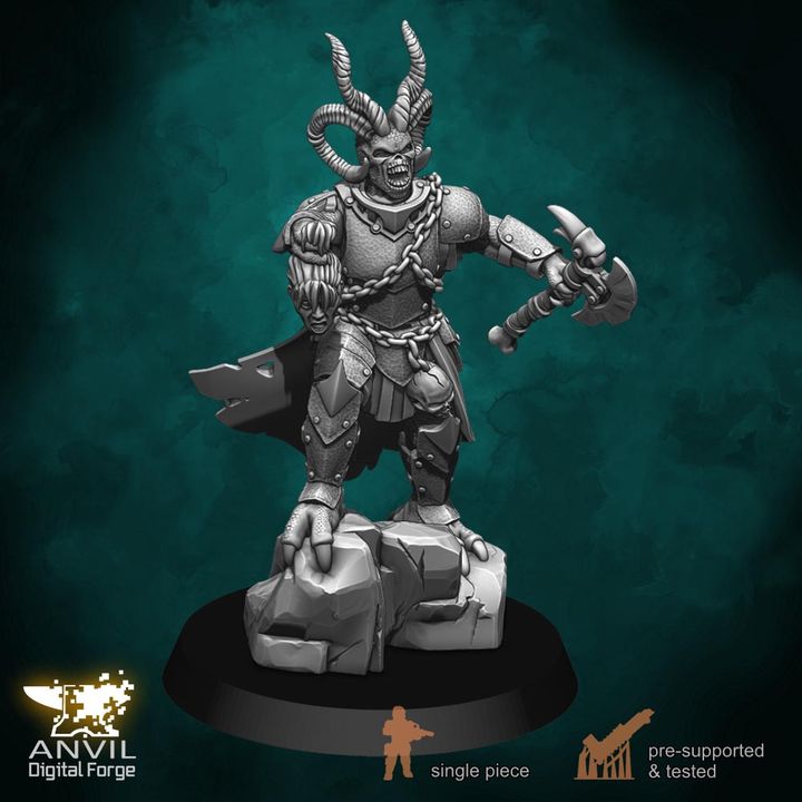 Anvil Hell-Kin Legions 28/32mm 3D Resin Miniatures Single-Piece