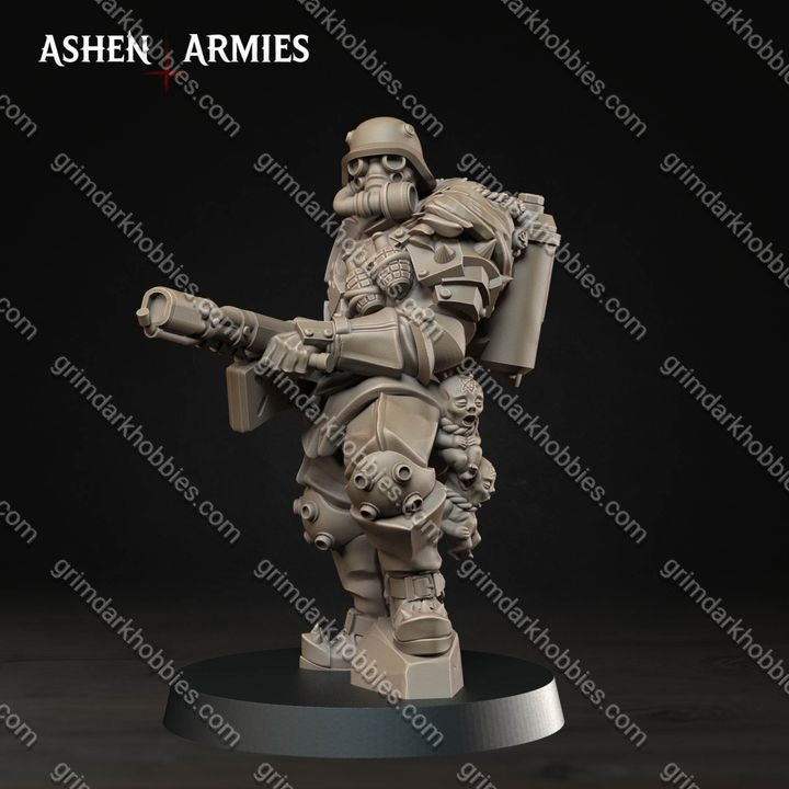 Ashen Armies Hellbound Apostasy Heretic Troopers – 32mm Ready-to-Ship 3D Printed Resin Miniatures