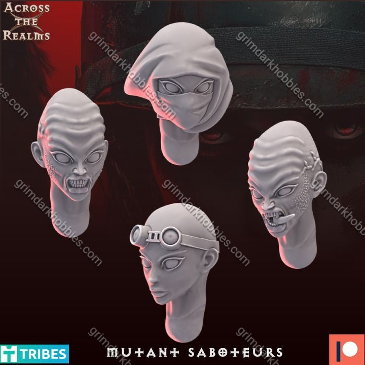 Across the Realms Mutant Saboteur 1 – 32mm 3D Printed Resin Miniature Kit / Model Kit