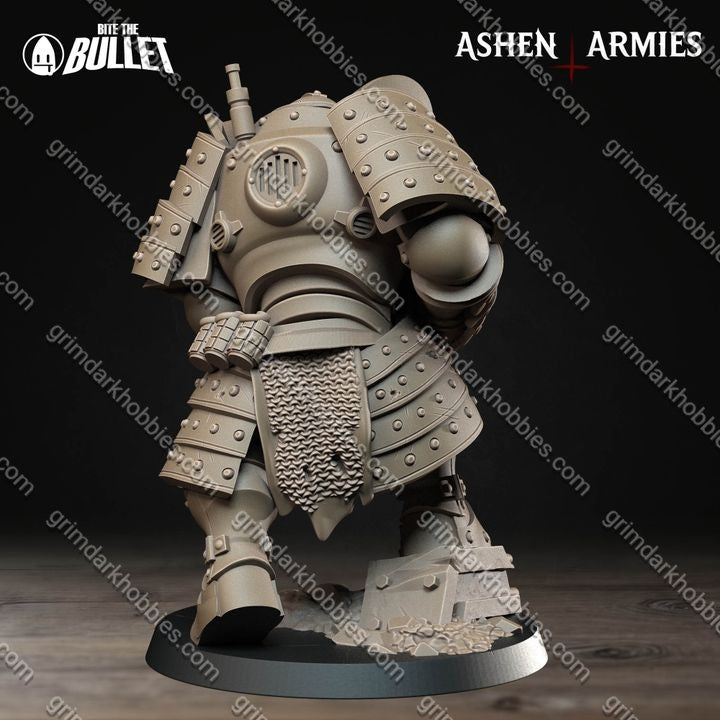 Ashen Armies Holy Shogunate Mechanized Infantry
– 32mm Ready-to-Ship 3D Printed Resin Miniature