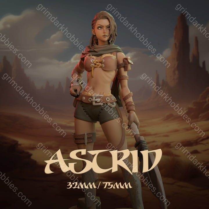 Dungeons & Maidens Astrid 32/75mm 3D Resin Miniature