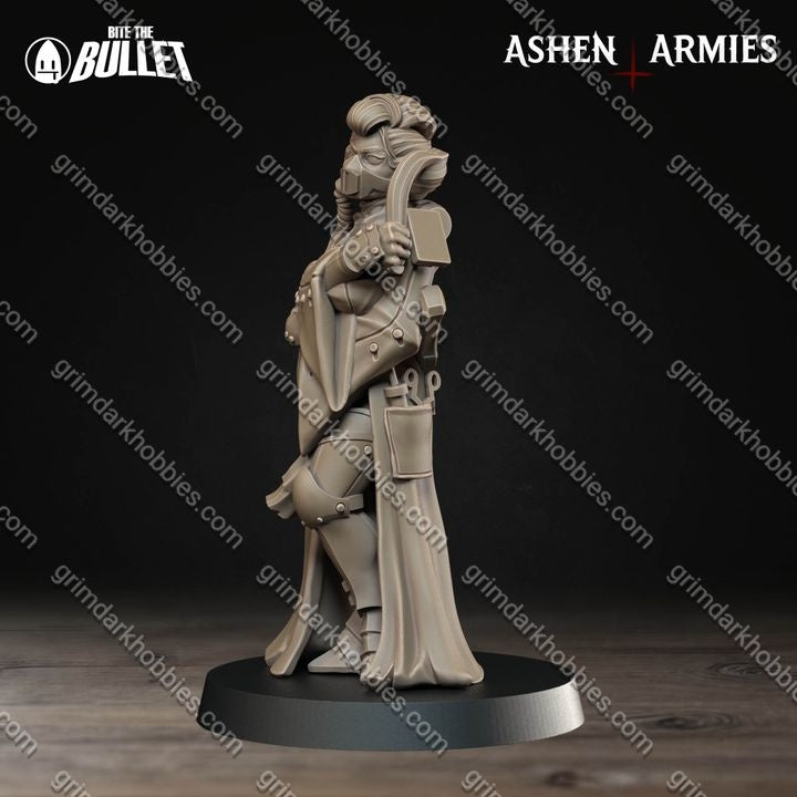 Ashen Armies Holy Shogunate Combat Medic
– 32mm Ready-to-Ship 3D Printed Resin Miniature