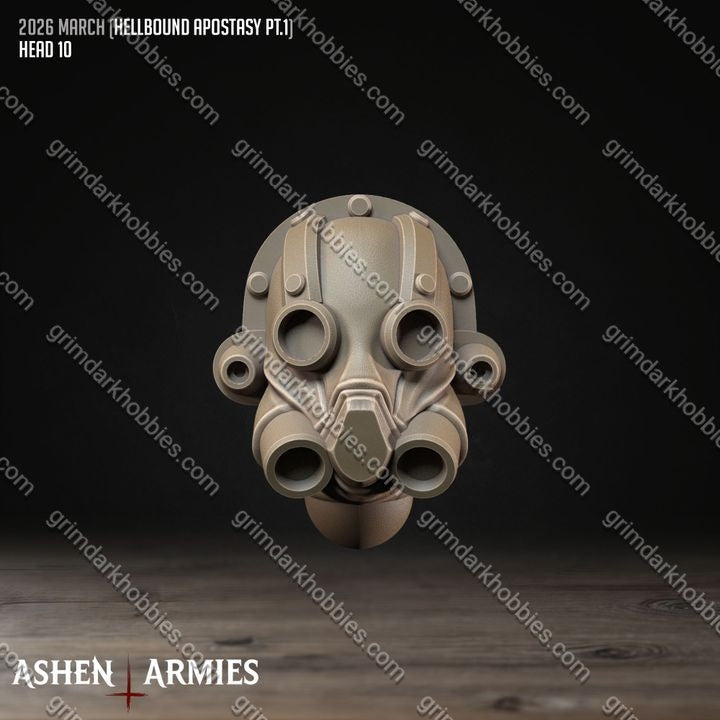 Ashen Armies Hellbound Apostasy Modular Heads – 32mm Ready-to-Ship 3D Printed Resin Miniatures