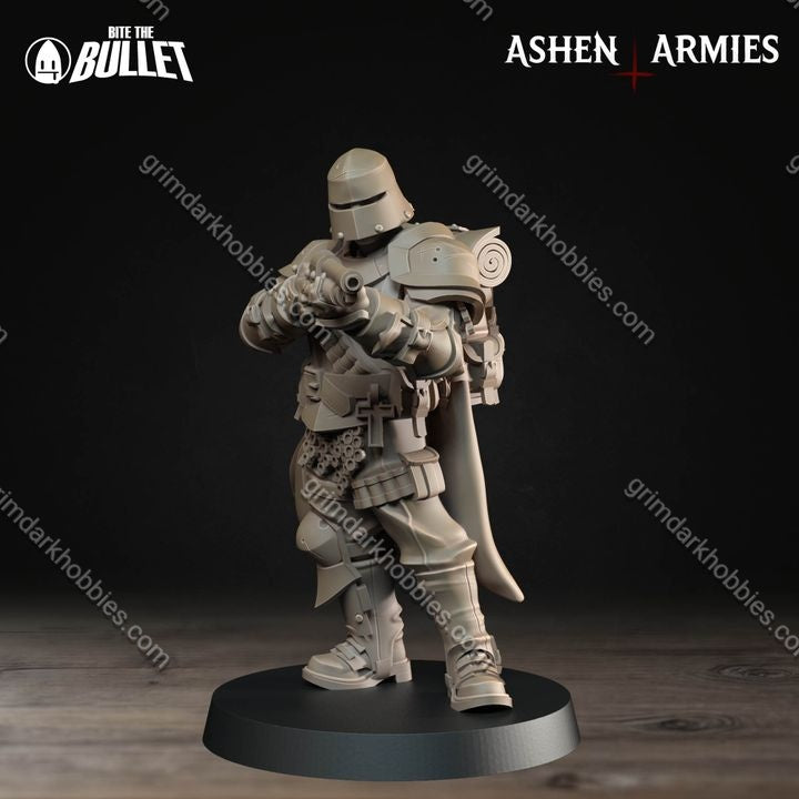 Ashen Armies Sanctified Legion Yeomen (4 Models)
 – 32mm Ready-to-Ship 3D Printed Resin Miniature
