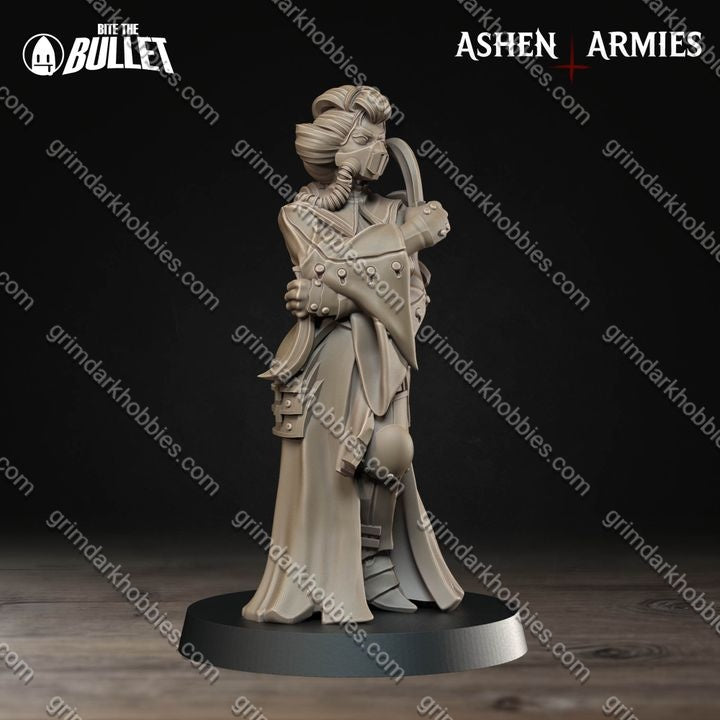 Ashen Armies Holy Shogunate Combat Medic
– 32mm Ready-to-Ship 3D Printed Resin Miniature